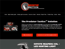 Tablet Screenshot of predatortactics.us